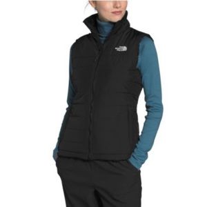 North face reversible black vest